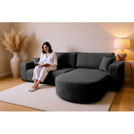 Narożnik BIS XL Prawostronny z funkcją spania POSO 135 DomoHome