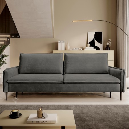 SOFA GLOSSY z funkcją spania i pojemnikiem,wolnostojąca w tkaninie APHRODITE 22 WERSAL
