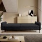 SOFA GLOSSY z funkcją spania i pojemnikiem,wolnostojąca w tkaninie APHRODITE 23 WERSAL