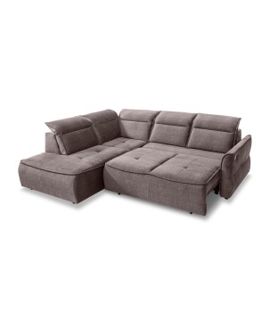 Narożnik MURILLO L z elektryczną regulacją siedziska Lewostronny w tkaninie VOGUE 04 WERSAL