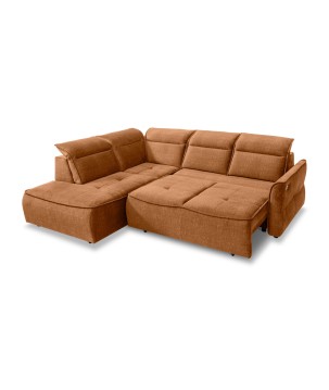 Narożnik MURILLO L z elektryczną regulacją siedziska Lewostronny w tkaninie VOGUE 09 WERSAL