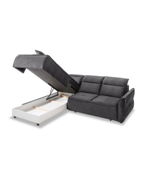 Narożnik MURILLO L z elektryczną regulacją siedziska Lewostronny w tkaninie VOGUE 15 WERSAL