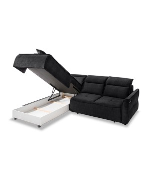 Narożnik MURILLO L z elektryczną regulacją siedziska Lewostronny w tkaninie VOGUE 18 WERSAL