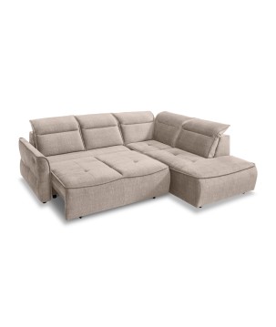 Narożnik MURILLO L z elektryczną regulacją siedziska Prawostronny w tkaninie VOGUE 01 WERSAL