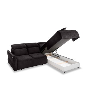 Narożnik MURILLO L z elektryczną regulacją siedziska Prawostronny w tkaninie VOGUE 17 WERSAL