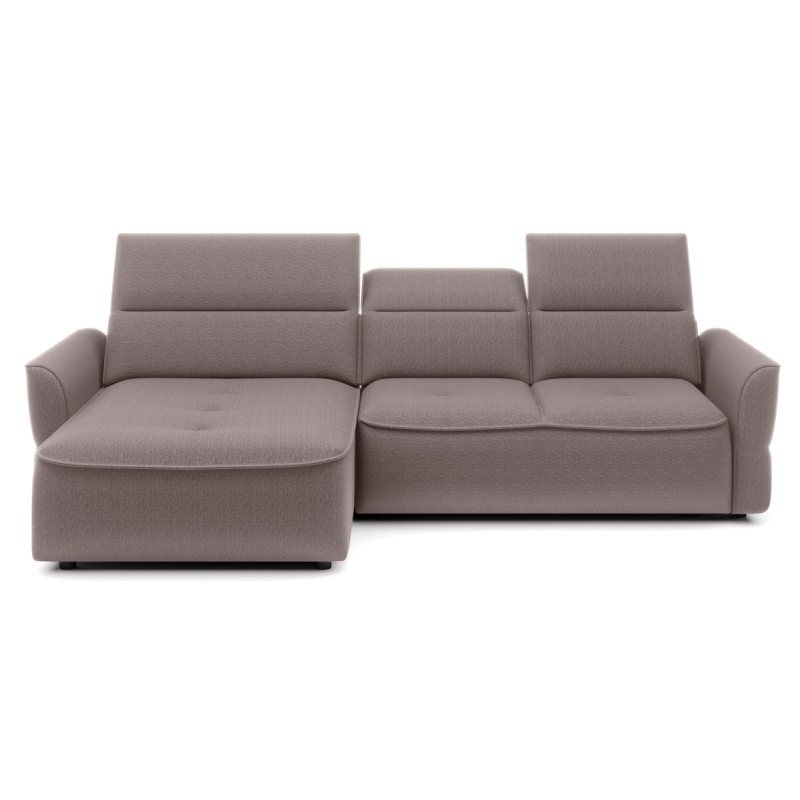 Narożnik MURILLO S Mini z elektryczną regulacją siedziska Lewostronny w tkaninie VOGUE 04 WERSAL