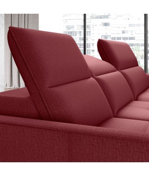 Narożnik MURILLO S Mini z elektryczną regulacją siedziska Lewostronny w tkaninie VOGUE 07 WERSAL