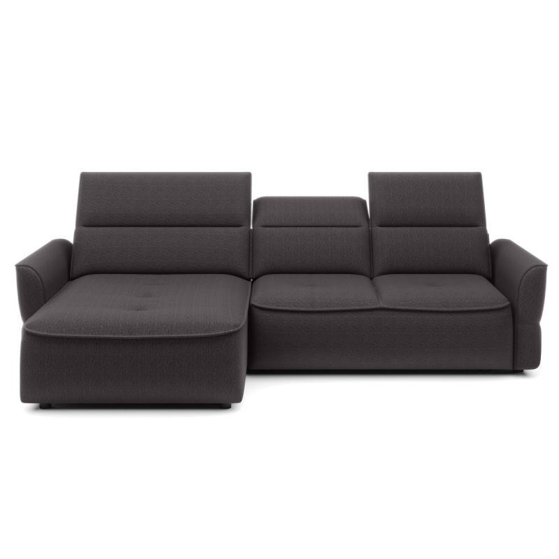 Narożnik MURILLO S Mini z elektryczną regulacją siedziska Lewostronny w tkaninie VOGUE 15 WERSAL