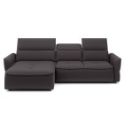 Narożnik MURILLO S Mini z elektryczną regulacją siedziska Lewostronny w tkaninie VOGUE 15 WERSAL