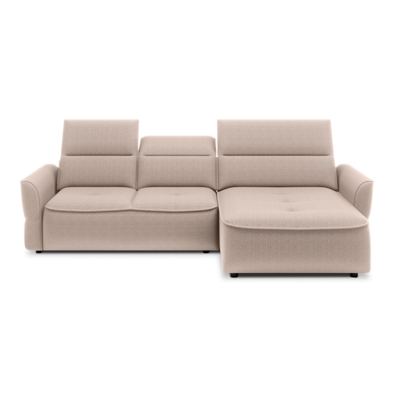 Narożnik MURILLO S Mini z elektryczną regulacją siedziska Prawostronny w tkaninie VOGUE 01 WERSAL