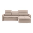 Narożnik MURILLO S Mini z elektryczną regulacją siedziska Prawostronny w tkaninie VOGUE 01 WERSAL