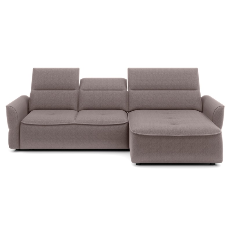 Narożnik MURILLO S Mini z elektryczną regulacją siedziska Prawostronny w tkaninie VOGUE 04 WERSAL