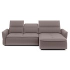 Narożnik MURILLO S Mini z elektryczną regulacją siedziska Prawostronny w tkaninie VOGUE 04 WERSAL