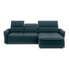 Narożnik MURILLO S Mini z elektryczną regulacją siedziska Prawostronny w tkaninie VOGUE 12 WERSAL