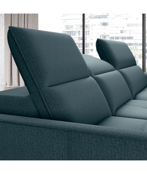 Narożnik MURILLO S Mini z elektryczną regulacją siedziska Prawostronny w tkaninie VOGUE 12 WERSAL