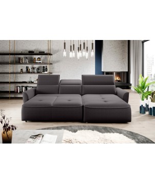 Narożnik MURILLO S Mini z elektryczną regulacją siedziska Prawostronny w tkaninie VOGUE 15 WERSAL