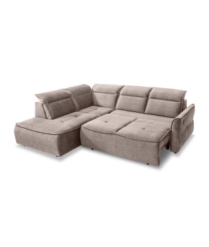 Narożnik MURILLO L z elektryczną regulacją siedziska Lewostronny w tkaninie VOGUE 02 WERSAL