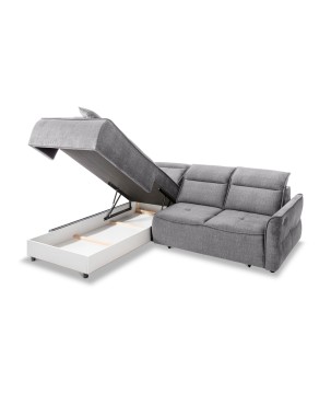 Narożnik MURILLO L z elektryczną regulacją siedziska Lewostronny w tkaninie VOGUE 14 WERSAL