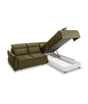 Narożnik MURILLO L z elektryczną regulacją siedziska Prawostronny w tkaninie VOGUE 10 WERSAL