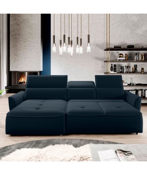 Narożnik MURILLO S Mini z elektryczną regulacją siedziska Lewostronny w tkaninie VOGUE 13 WERSAL