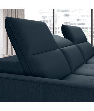 Narożnik MURILLO S Mini z elektryczną regulacją siedziska Lewostronny w tkaninie VOGUE 13 WERSAL