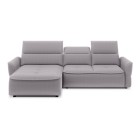 Narożnik MURILLO S Mini z elektryczną regulacją siedziska Lewostronny w tkaninie VOGUE 14 WERSAL