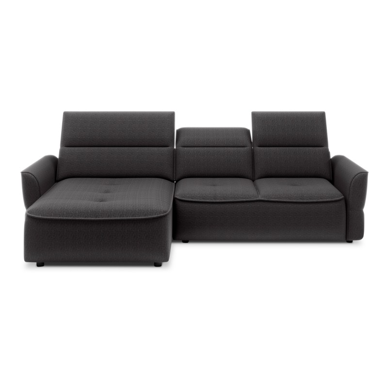 Narożnik MURILLO S Mini z elektryczną regulacją siedziska Lewostronny w tkaninie VOGUE 16 WERSAL