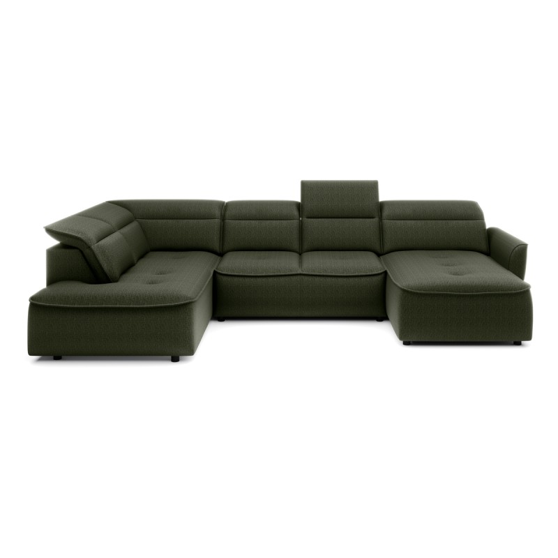 Narożnik MURILLO XL z elektryczną regulacją siedziska Lewostronny w tkaninie VOUGE 11 WERSAL