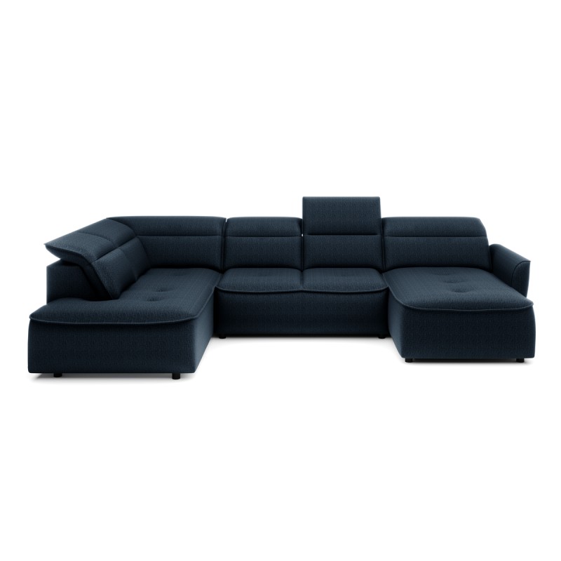 Narożnik MURILLO XL z elektryczną regulacją siedziska Lewostronny w tkaninie VOUGE 13 WERSAL