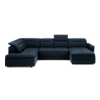 Narożnik MURILLO XL z elektryczną regulacją siedziska Lewostronny w tkaninie VOUGE 13 WERSAL