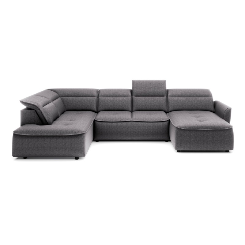 Narożnik MURILLO XL z elektryczną regulacją siedziska Lewostronny w tkaninie VOUGE 15 WERSAL