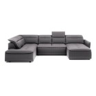 Narożnik MURILLO XL z elektryczną regulacją siedziska Lewostronny w tkaninie VOUGE 15 WERSAL