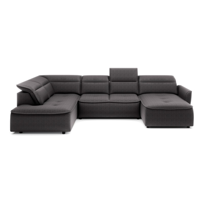 Narożnik MURILLO XL z elektryczną regulacją siedziska Lewostronny w tkaninie VOUGE 16 WERSAL