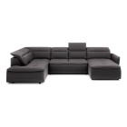 Narożnik MURILLO XL z elektryczną regulacją siedziska Lewostronny w tkaninie VOUGE 16 WERSAL