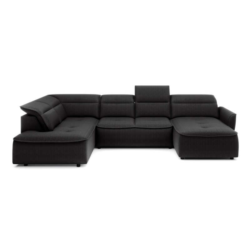 Narożnik MURILLO XL z elektryczną regulacją siedziska Lewostronny w tkaninie VOUGE 17 WERSAL