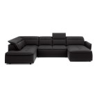 Narożnik MURILLO XL z elektryczną regulacją siedziska Lewostronny w tkaninie VOUGE 17 WERSAL