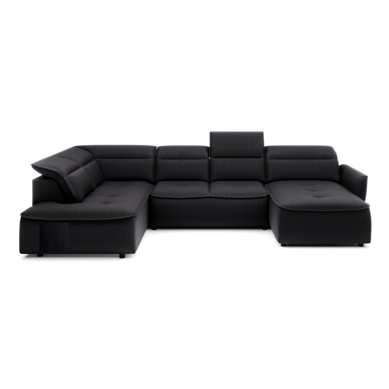 Narożnik MURILLO XL z elektryczną regulacją siedziska Lewostronny w tkaninie VOUGE 18 WERSAL