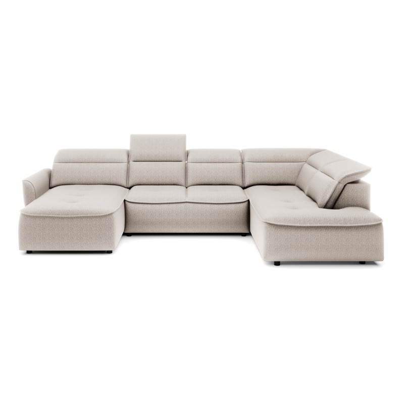 Narożnik MURILLO XL z elektryczną regulacją siedziska Prawostronny w tkaninie VOUGE 01 WERSAL