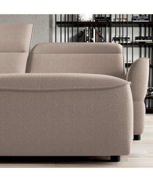 Narożnik MURILLO XL z elektryczną regulacją siedziska Prawostronny w tkaninie VOUGE 01 WERSAL