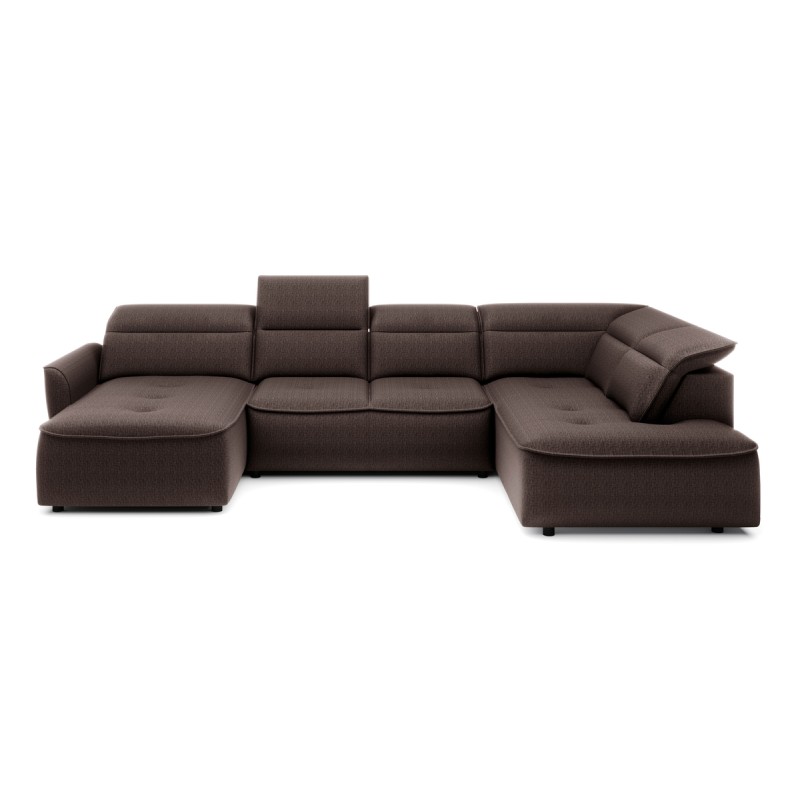 Narożnik MURILLO XL z elektryczną regulacją siedziska Prawostronny w tkaninie VOUGE 06 WERSAL