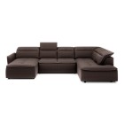 Narożnik MURILLO XL z elektryczną regulacją siedziska Prawostronny w tkaninie VOUGE 06 WERSAL