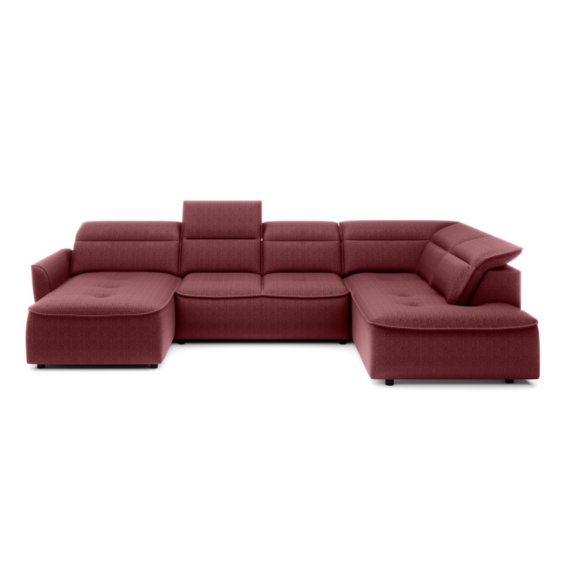 Narożnik MURILLO XL z elektryczną regulacją siedziska Prawostronny w tkaninie VOUGE 07 WERSAL