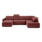 Narożnik MURILLO XL z elektryczną regulacją siedziska Prawostronny w tkaninie VOUGE 08 WERSAL