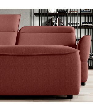 Narożnik MURILLO XL z elektryczną regulacją siedziska Prawostronny w tkaninie VOUGE 08 WERSAL