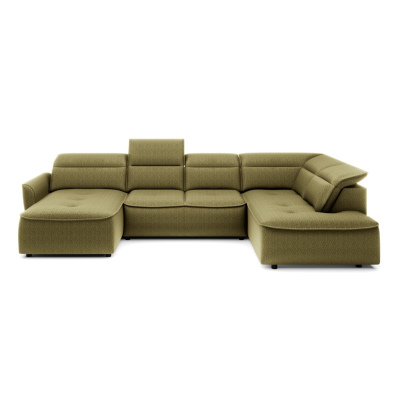 Narożnik MURILLO XL z elektryczną regulacją siedziska Prawostronny w tkaninie VOUGE 10 WERSAL