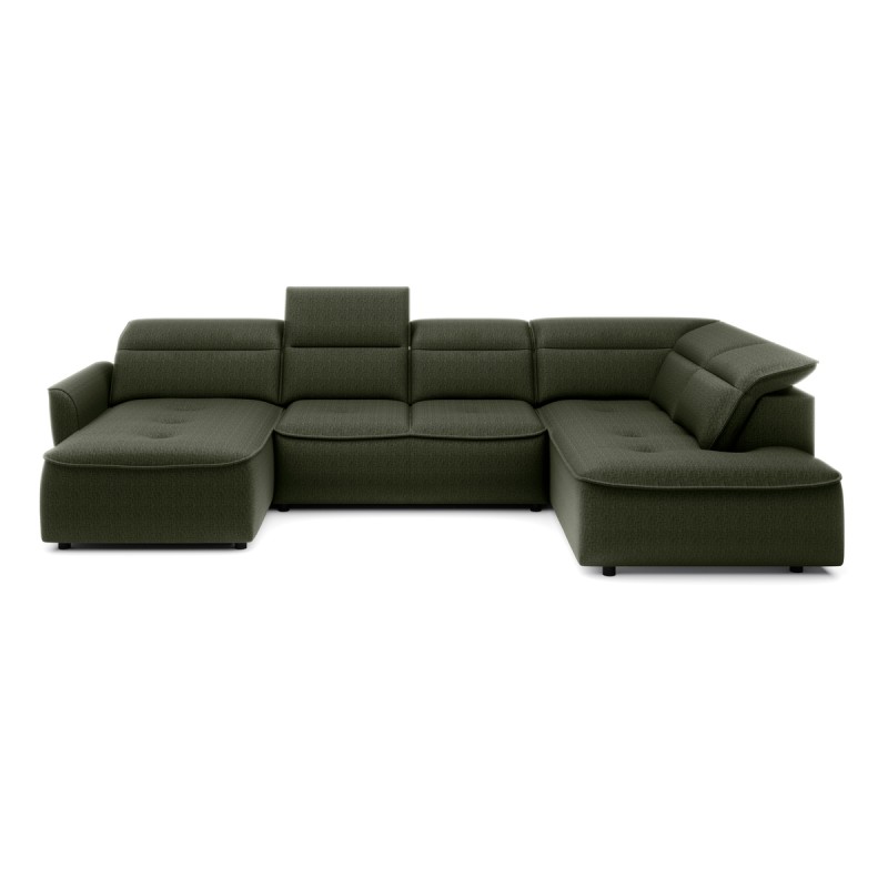 Narożnik MURILLO XL z elektryczną regulacją siedziska Prawostronny w tkaninie VOUGE 11 WERSAL