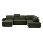 Narożnik MURILLO XL z elektryczną regulacją siedziska Prawostronny w tkaninie VOUGE 11 WERSAL