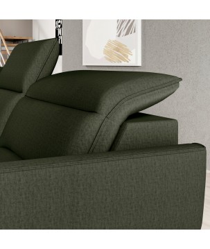 Narożnik MURILLO XL z elektryczną regulacją siedziska Prawostronny w tkaninie VOUGE 11 WERSAL