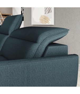 Narożnik MURILLO XL z elektryczną regulacją siedziska Prawostronny w tkaninie VOUGE 12 WERSAL