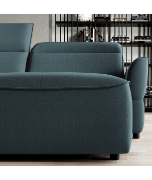 Narożnik MURILLO XL z elektryczną regulacją siedziska Prawostronny w tkaninie VOUGE 12 WERSAL